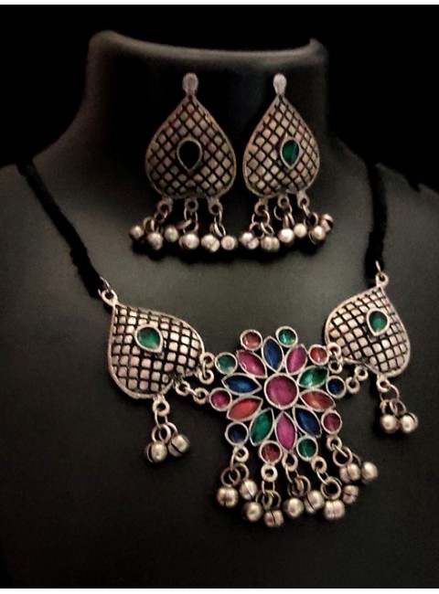 Oxidised Jewelry Set